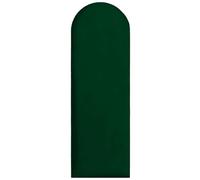 Pannelli da parete imbottiti 90x30 cm - per un montaggio fai-da-te molto semplice, in velluto, con imbottitura morbida, colore verde scuro - testiera decorativa per camera da letto, ufficio, cameretta