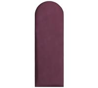 Pannelli da parete imbottiti 90x30 cm - per un montaggio fai-da-te molto semplice, in velluto, con imbottitura morbida, colore barbabietola - testiera decorativa per camera da letto, ufficio