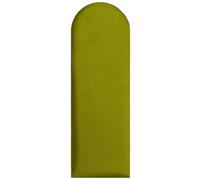 Pannelli da parete imbottiti 90x30 cm - per un montaggio fai-da-te molto semplice, in velluto, con imbottitura morbida, colore verde oliva - testiera decorativa per camera da letto, ufficio, cameretta