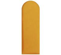 Pannelli da parete imbottiti 90x30 cm - per un montaggio fai-da-te molto semplice, in velluto, con imbottitura morbida, colore senape - testiera decorativa per camera da letto, ufficio, cameretta
