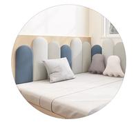 Pannelli da parete imbottiti per testiera del letto, design anti-collisione per letto per bambini, compatibile con letti singoli e matrimoniali