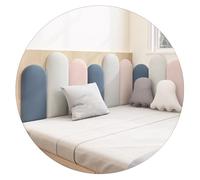 Pannelli da parete imbottiti per testiera del letto, design anti-collisione per letto per bambini, compatibile con letti singoli e matrimoniali