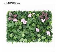 Pannelli da parete in plastica con fiori, 40 x 60 cm, progettati per la privacy e la decorazione del giardino (C)