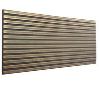 Pannelli da parete in polistirolo 3D, pannelli da soffitto XL, decorativi, colore oro, rivestimento per soffitto e parete, spessore 3 mm, 100 x 50 cm, 20 m², 40 pezzi, colore nero, oro