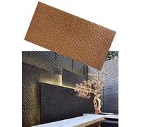 Pannelli da parete Stream Faux Stone Texture, rivestimenti for pareti esterne resistenti alle intemperie, rivestimenti decorativi for pareti for uso domestico e commerciale(ColorK,120cm/4-Pack)