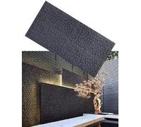 Pannelli da parete Stream Faux Stone Texture, rivestimenti for pareti esterne resistenti alle intemperie, rivestimenti decorativi for pareti for uso domestico e commerciale(Color J,120cm/10-Pack)