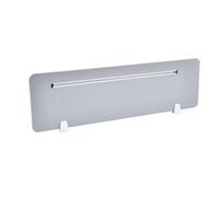 Pannelli da scrivania per la privacy, divisori per ufficio, riduzione del rumore e divisioni di distrazione visiva, argento, 100 cm x 30 cm, ideali per spazi di lavoro e uffici