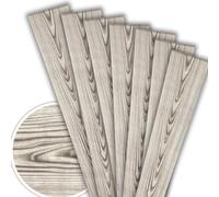 Pannelli da soffitto, 20 m²/120 pezzi, effetto legno, finto legno, polistirene XPS, imitazione di polistirolo, 100 x 16,7 cm (PP-111, colore cenere)
