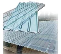 Pannelli Da Tetto Autopulente Silenziosa, Protezione Uv, Lamiere Per Coperture In FRP Spessi 1.0 Mm, Lastre Di Ricambio Trasparente Con Vite(12Pcs,0.9x1.10m/35x43in)