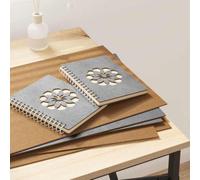 Pannelli decorativi, 12 pezzi, grigio cemento, 30 x 42 x 0,27 cm, materiale | Superficie liscia, robusta, indeformabile, versatile per dipingere, tagliare, progettare, per interni