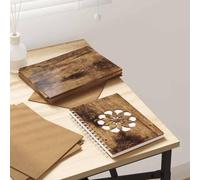 Pannelli decorativi, 50 pezzi, rovere affumicato, 21 x 30 x 0,27 cm | Superficie liscia, durevole, leggera, versatile, progetti fai da te, arte da parete, interni, facile da pulire
