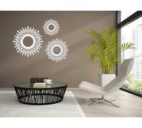 PANNELLI DECORATIVI A TRAFORO, SET DI 3 ROSETTE, BELLISSIMA DECORAZIONE PARETE 3