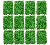 Pannelli decorativi da parete in erba artificiale, 12 pannelli per piante artificiali, 23,62 x 15,74 x 1,57", per decorazione della casa, giardino