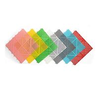 Pannelli Decorativi In Polipropilene Impermeabile per Finestre, Piastrelle for Pavimenti Ad Incastro Di Drenaggio,tappetini Di Drenaggio for Giunzioni Modulari In PP(Pink,10 PCS)