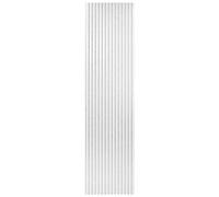 Pannelli Decorativi Murali Acustici Fonoassorbenti in Legno, Pannelli Decorativi con Listelli in Legno per Isolamento Acustico e Riduzione del Rumore (Bianco, 275cm)