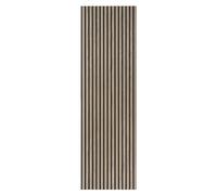 Pannelli Decorativi Murali Acustici Fonoassorbenti in Legno, Pannelli Decorativi con Listelli in Legno per Isolamento Acustico e Riduzione del Rumore (Noce Naturale, 275cm)