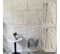 Pannelli Decorativi per Pareti Rivestimento Murale in Finta Pietra PU per Interni ed Esterni, Rivestimento in Mattoni Decorativi, Pannello di Rivestimento 3D per Soggiorno, Camera da Letto, Ufficio, H