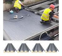 Pannelli del tetto, Pannelli for coperture in alluminio ondulato, confezione da 4, grigi, diverse misure(120in/305cm/10ft)