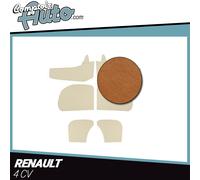 Pannelli Delle Portiere IN Finta Cuoio Cognac per Renault 4CV (6 Monete)
