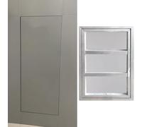 pannelli di accesso in cartongesso, Pannello di accesso incassato in alluminio con chiusura a sfioramento, diverse dimensioni(300x1000mm/12x39in)