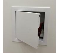 Pannelli di Accesso Pannello di Accesso Magnetico con Chiusura a Sfioramento, Porta a Isola di Ispezione a Secco Nascosta in Metallo, a Scatto a Parete Coperchio del Foro di Revisione(White,35x45cm (1
