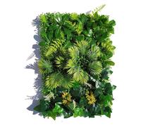 Pannelli di bosso artificiale, siepe topiaria, recinzione per la privacy, decorazione da parete per esterni, verde lussureggiante per giardino, balcone, patio, resistente ai raggi UV, facile