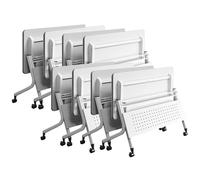 Pannelli di collegamento del sistema modulare piegante della Tabella di conferenza con le ruote Disposizioni personalizzabili per sale riunioni o strutture di formazione