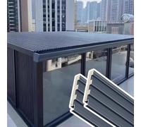 Pannelli di copertura in alluminio, Pannelli di copertura ondulati in alluminio coibentati, 0,8-1,5 m, termoisolanti, taglio facile for patio(2PC,1m/3.3ft)