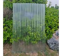 Pannelli Di Illuminazione Naturale in FRP,Pannelli per Tetti in Plastica Trasparente,Lastre Ondulate in Policarbonato,Copertura Tettoia Isolante,Lastra Di Ricambio,10Pcs-0.9x1m(35x39in)