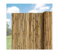 Pannelli di recinzione ecologici in bambù per la privacy, 1,5 x 2 m, resistenti alle intemperie, con filo zincato, perfetti per uso interno/esterno, terrazza, cortile, marciapiede.