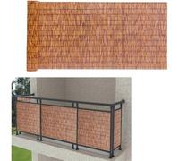 Pannelli di recinzione in bambù naturale, per terrazza, balcone e piscina, dimensioni: 4 x 9 m, decorazione ecologica da giardino, perfetta per la privacy del cortile