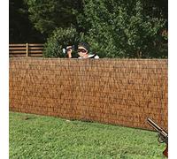 Pannelli di Recinzione in bambù per la Privacy di Piscine e Giardini, 152 cm x 5 m. Schermo in bambù Naturale per la Privacy Esterna, Parasole e Schermo per Piante, Ideale per spazi Esterni.