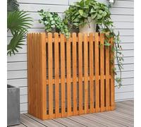 Pannelli di recinzione in legno per esterni, copertura per unità AC, schermo decorativo per bidoni della spazzatura da giardino con ventilazione, soluzione per scaffali