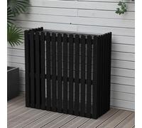 Pannelli di recinzione in legno per esterni, copertura per unità AC, schermo decorativo per bidoni della spazzatura da giardino con ventilazione, soluzione per scaffali