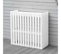 Pannelli di recinzione in legno per esterni, copertura per unità AC, schermo decorativo per bidoni della spazzatura da giardino con ventilazione, soluzione per scaffali