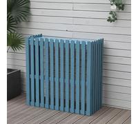Pannelli di recinzione in legno per esterni, copertura per unità AC, schermo decorativo per bidoni della spazzatura da giardino con ventilazione, soluzione per scaffali
