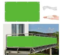 Pannelli di recinzione per balconi, 50 x 500 cm, protezione dai raggi UV, resistenti alle intemperie, senza trapano, con fascette, perfetti per giardino, portico, parete in rete, verde