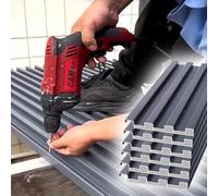 Pannelli di rivestimento antivento con riempimento in policarbonato, pannelli di copertura in metallo for tutte le stagioni for pergolato da giardino(0.8m/2.6ft)