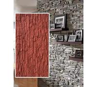 Pannelli di rivestimento murale 3D, con texture in finta pietra, decorativi, per interni ed esterni, ideali per patio, bagno, hall e rivestimenti murali di hotel
