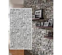 Pannelli di rivestimento murale 3D, con texture in finta pietra, decorativi, per interni ed esterni, ideali per patio, bagno, hall e rivestimenti murali di hotel