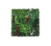 Pannelli di siepe di foglie artificiali Pannelli d Pannelli da parete for piante di erba da 100 x 100 cm Verde Privacy Living Wall Recinzione Screening Home Garden Spring Leaf Fondale(Type D)