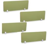 Pannelli divisori acustici - Set di 4 pannelli insonorizzati per casa, ufficio, aula - verde 30 x 80 cm riducono il rumore e le distrazioni visive.