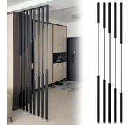 Pannelli divisori per la privacy dal pavimento al soffitto, colonne divisorie per pareti interne, divisori per stanze, lamelle metalliche per la separazione e l'ingresso di soggiorno/ingresso/ufficio.