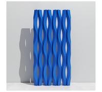 Pannelli Divisori "Wave", Paravento Decorativo Per La Privacy | Per Soggiorno, Camera Da Letto, Ufficio, Hotel; Installazione Orizzontale E Verticale, Pannello(Blu,1PC)