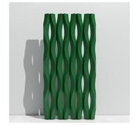 Pannelli Divisori "Wave", Paravento Decorativo Per La Privacy | Per Soggiorno, Camera Da Letto, Ufficio, Hotel; Installazione Orizzontale E Verticale, Pannello(Verde,2PCS)