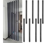 Pannelli Divisorio Schermi per pareti divisorie Posto di partizione dello Schermo delle lastre di Legno, 8 PCS Ufficio/Ingresso/Foyer Colonne Decorative del divisore(Black,235cm/92.5in/7.7ft)