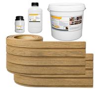 Pannelli flessibili per facciate esterni ed interni, effetto legno 3D, resistenti alle intemperie, ai raggi UV ed elastici, rivestimento da parete per facciate di casa e interni, set da 1 m² con kit