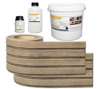 Pannelli flessibili per facciate esterni ed interni, effetto legno 3D, resistenti alle intemperie, ai raggi UV ed elastici, rivestimento da parete per facciate di casa e interni, set da 1 m² con kit