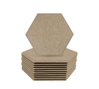 Pannelli Fonoassorbenti 12Pcs Acoust Insulation Home Sound Absorbing Panels Noise Isolation Acoustic Absorption Panel(Small Hexagon,0.8cm Medium)