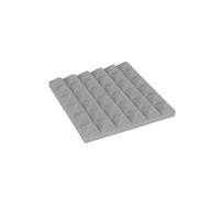 Pannelli Fonoassorbenti 24Pcs Acoustic Foam Panels Studio Soundproof Sponge 12" X12"X2" Noise Absorption Treatment Pad Ceiling Wall Sticker(Grey)